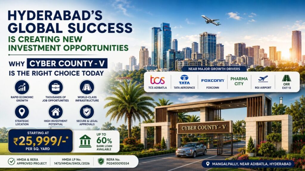 Cyber County-V HMDA & RERA Approved Plots at Mangalpally Near Adibatla, Hyderabad